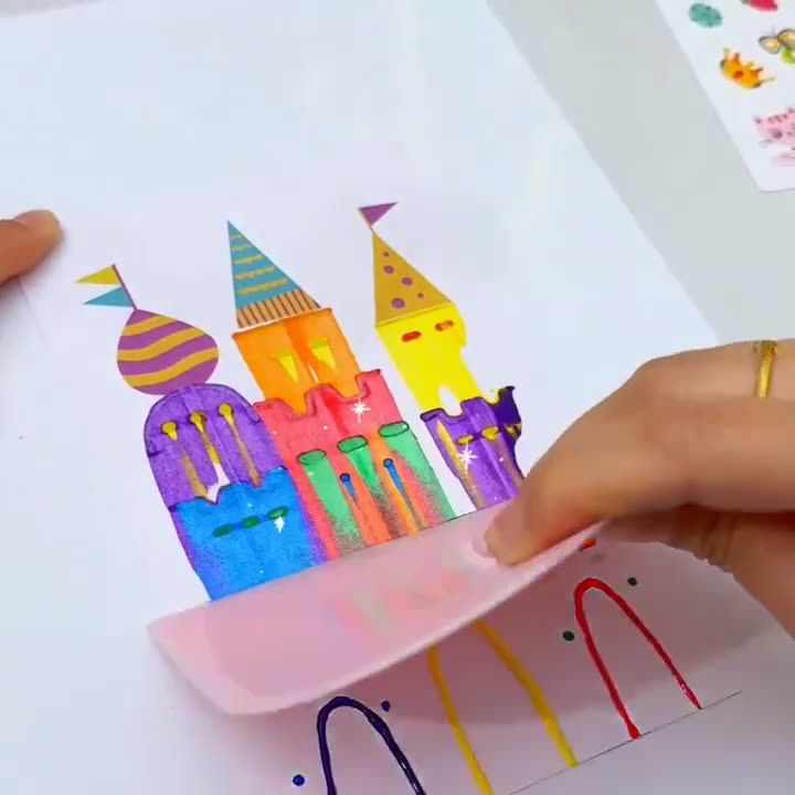 Rainbow Squeeze Art for Kids