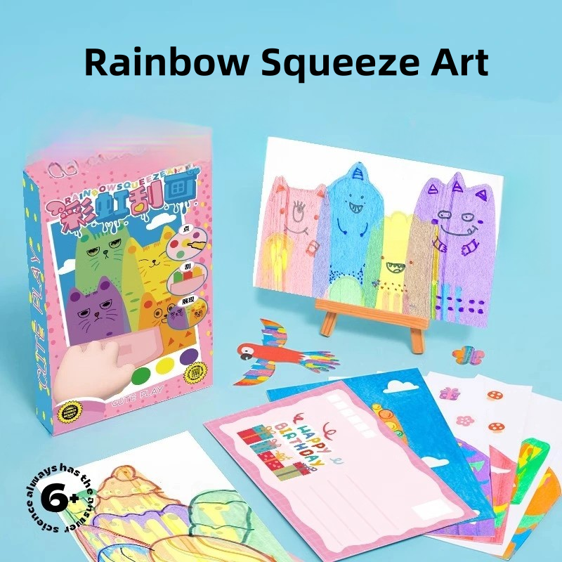 Rainbow Squeeze Art for Kids